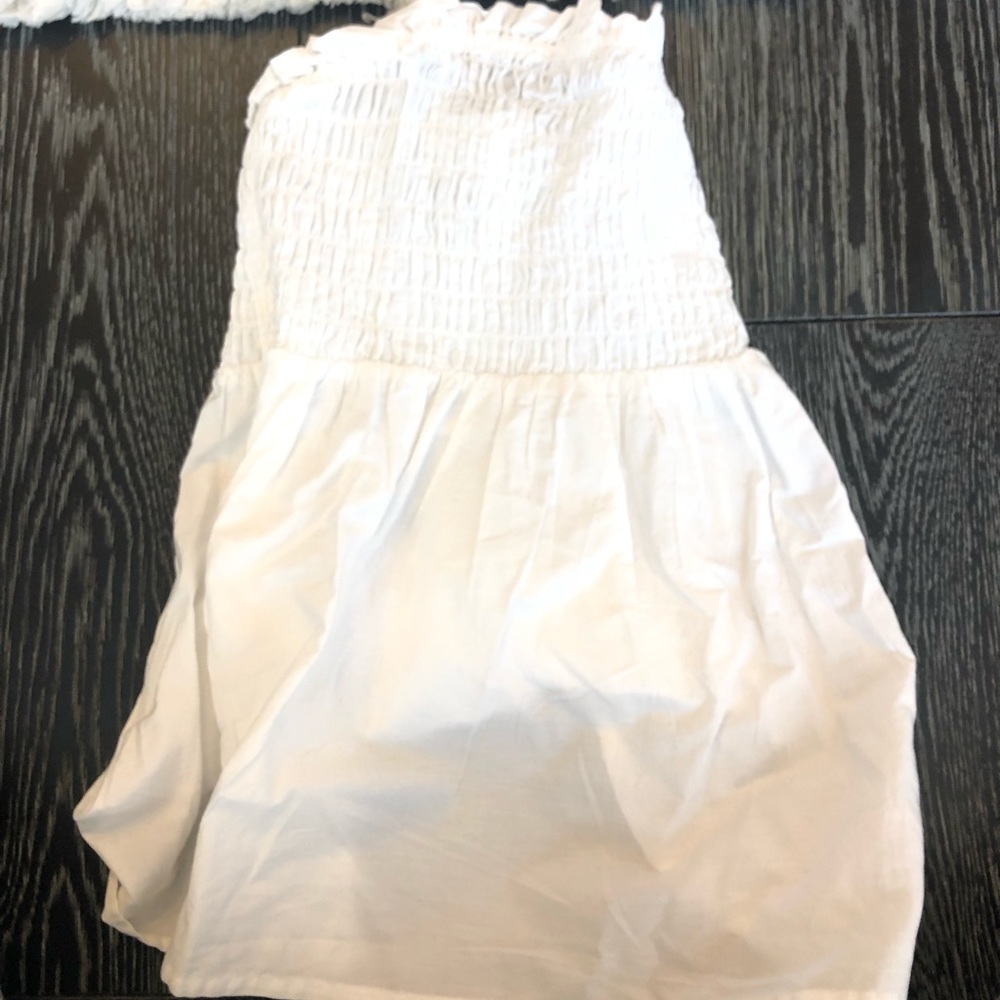 ASOS white strapless tank top